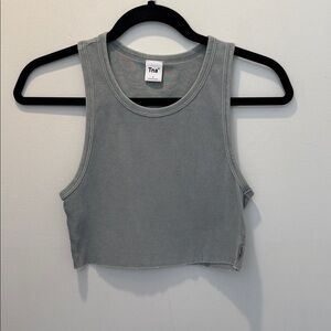 TNA ribbed cropped tank in size small